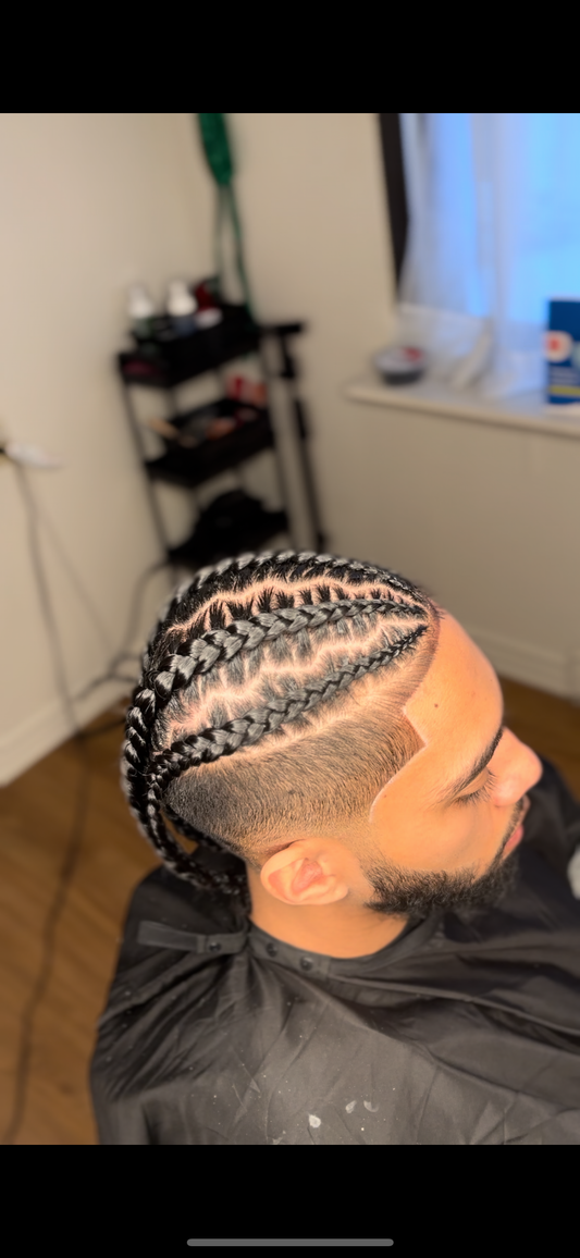 Half Cornrows